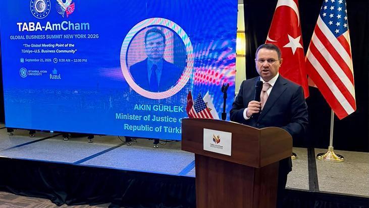 Bakan Gürlek ABD’de iş dünyasıyla buluştu: ‘Ticari uyuşmazlıkların makul sürede çözüme kavuşturulması önceliklerimiz arasında’