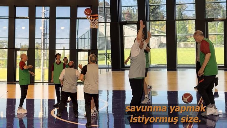 Cumhurbaşkanı Erdoğan’ın basketbol performansı! Varank: Evet, yine kazandı