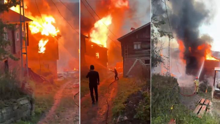 Kastamonu’da köy yangını! Bölgeye çok sayıda ekip sevk edildi
