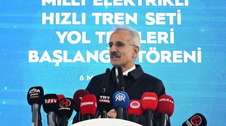 Milli elektrikli hızlı tren saatte 250 kilometreye ulaşarak rekorunu geliştirdi