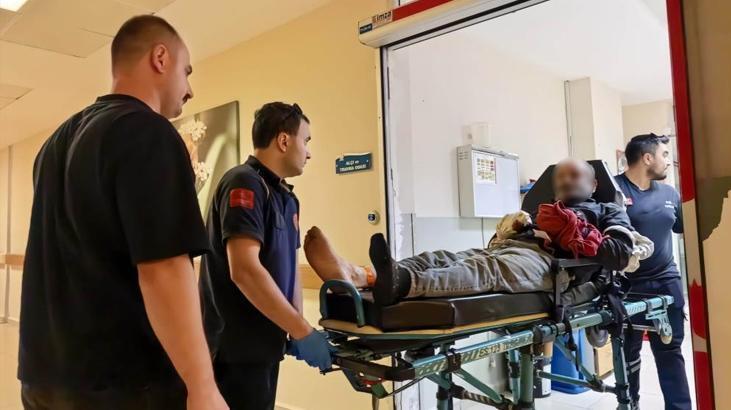 Ormanlık alanda feci kaza! Ellerini zincire sıkıştıran adamın 6 parmağı koptu