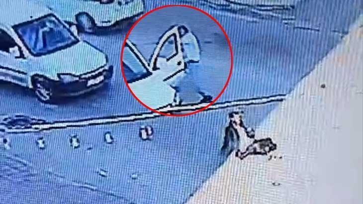 Akan trafikte akılalmaz tuzak! Direksiyona geçip arabayı çaldı