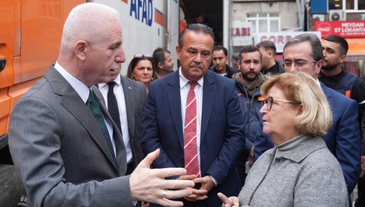 Ayazağa’da sel sonrası yıkım başladı! İstanbul Valisi yerinde inceledi