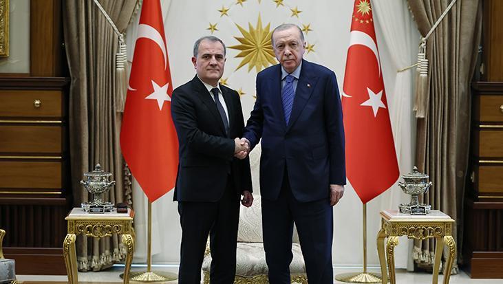 Cumhurbaşkanı Erdoğan, Azerbaycan Dışişleri Bakanı Bayramov’u kabul etti