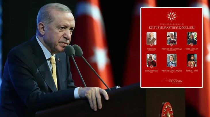 Cumhurbaşkanı Erdoğan Kültür ve Sanat Büyük Ödülleri’ne layık görülen isimleri açıkladı