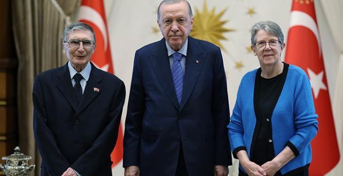 Cumhurbaşkanı Erdoğan, Prof. Dr. Aziz Sancar’ı kabul etti