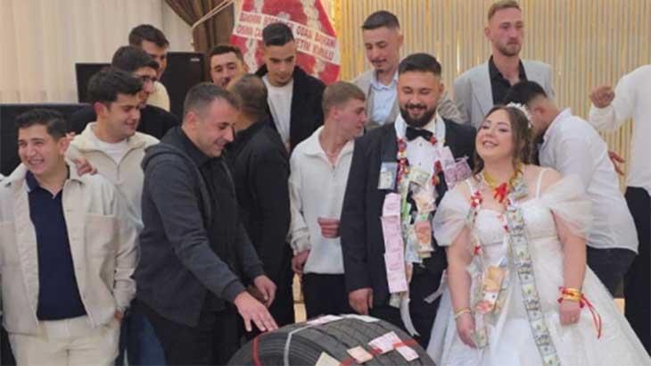 Damada arkadaşlarından sıra dışı düğün hediyesi