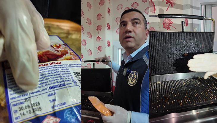 Hatay’da okul kantinlerinde mide bulandıran görüntüler! Son kullanma tarihi 1 yıl geçmiş tavuk döner çıktı