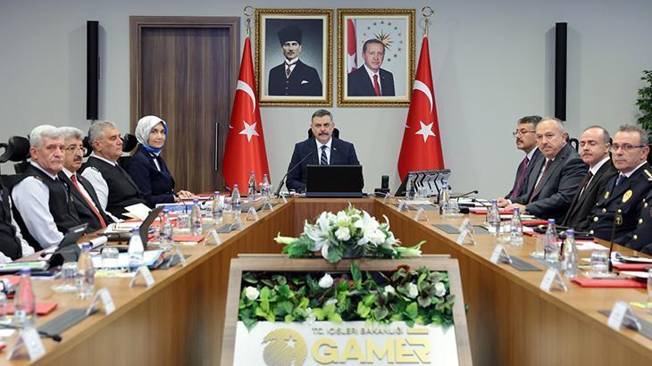 İçişleri Bakanı Çiftçi başkanlığında asayiş konulu güvenlik toplantısı yapıldı