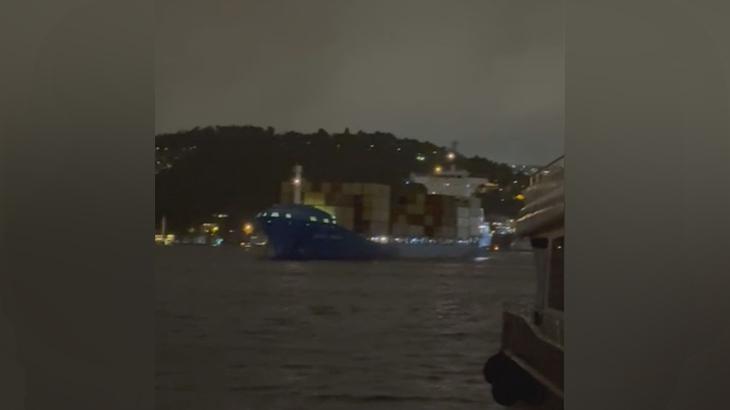 İstanbul Boğazı’nda sürüklenen gemi kurtarıldı