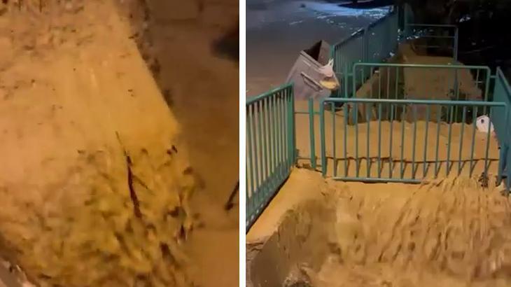 Kocaeli’de sağanak su baskınlarına neden oldu