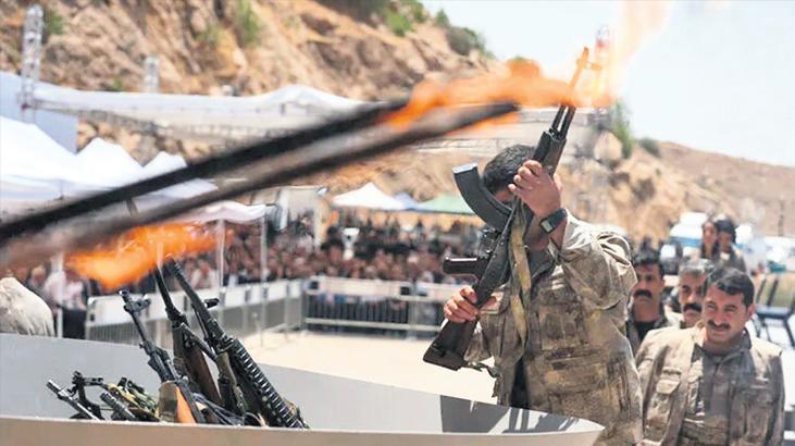 Silah teslimi ‘Pençe Kilit’ bölgesinde yoğunlaştı