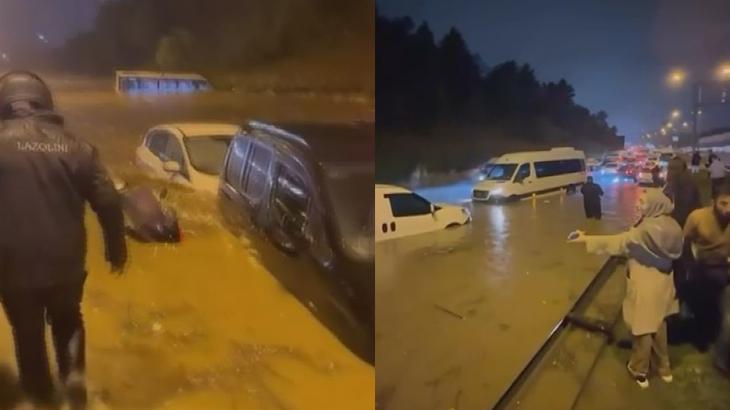 Şile Yolu’nda araçlar mahsur kaldı! Nevzat Demir Tesisleri’nin önü kilitlendi