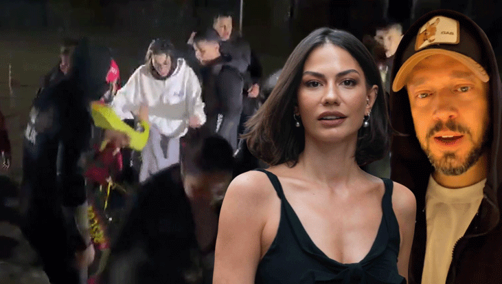 Stüdyoyu su bastı! Murat Boz ve Demet Özdemir botla kurtarıldı